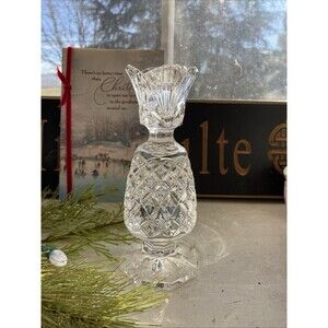 Waterford Crystal HOSPITALITY CandleStick 6.5" Candle Holder Stick Pineapple